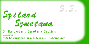 szilard szmetana business card